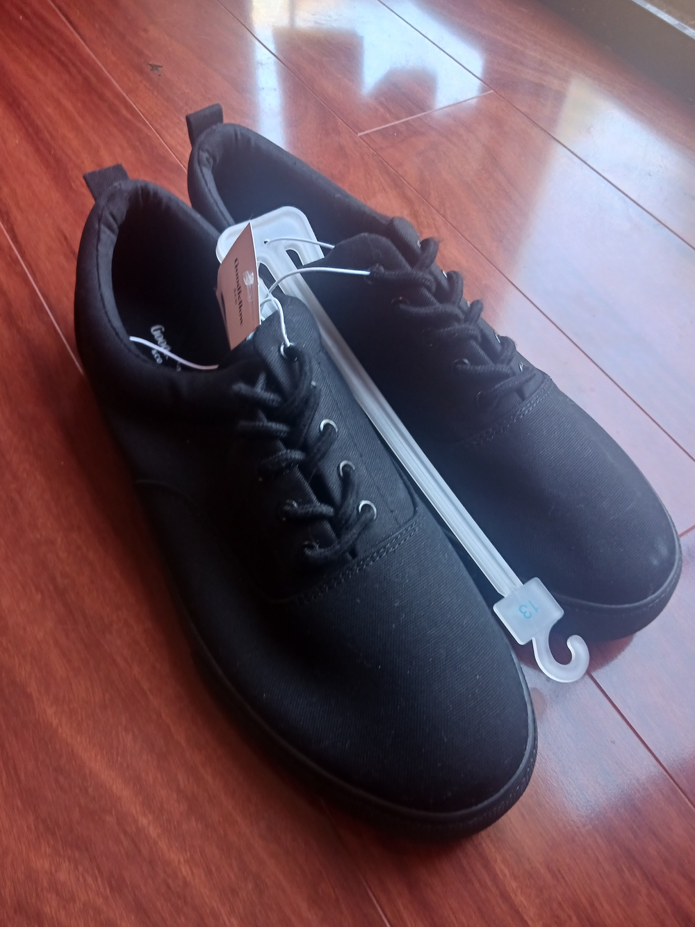 Goodfellow & Co Black Men's Lace-Up Canvas Sneakers